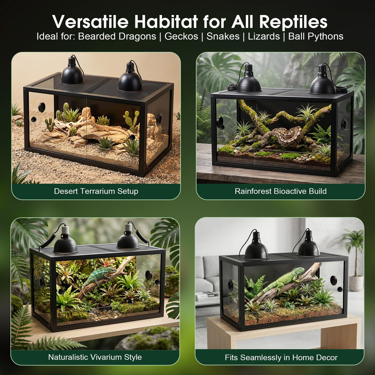 50 Gallon Front Opening Reptile Tank R840