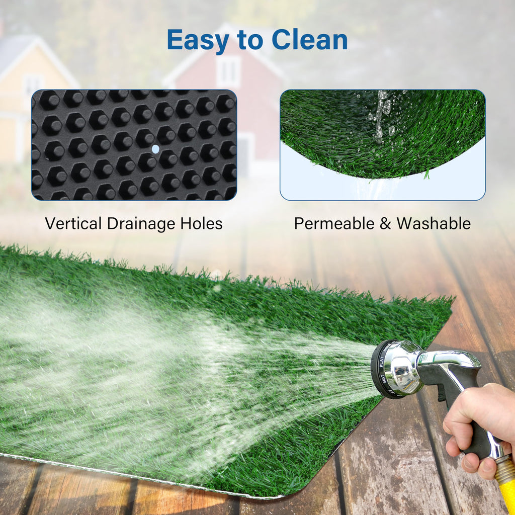 20"x25" Artificial Grass Dog Potty Pad with Tray M981558