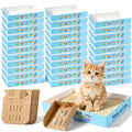 32 Pack Disposable Cat Litter Box with 6 Scoops S175696