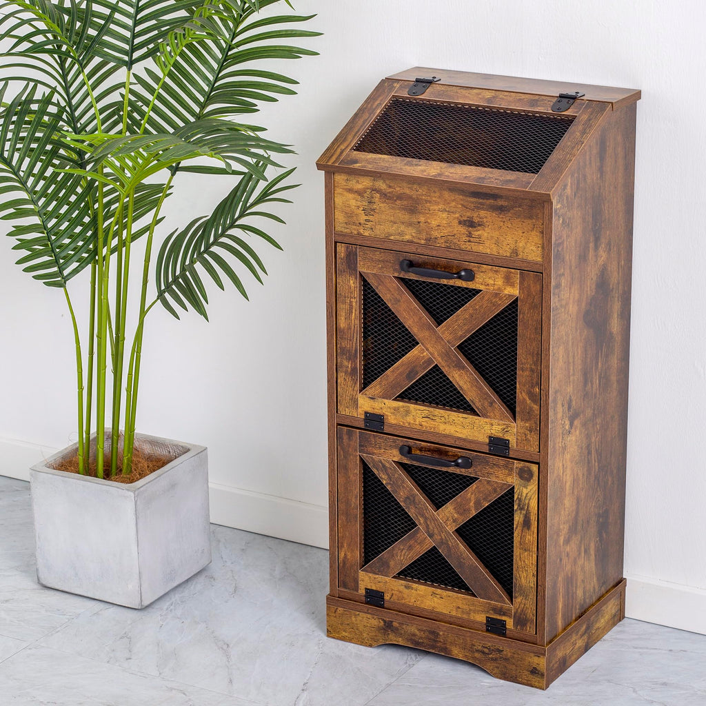 Brown Potato and Onion Storage Bin U7904