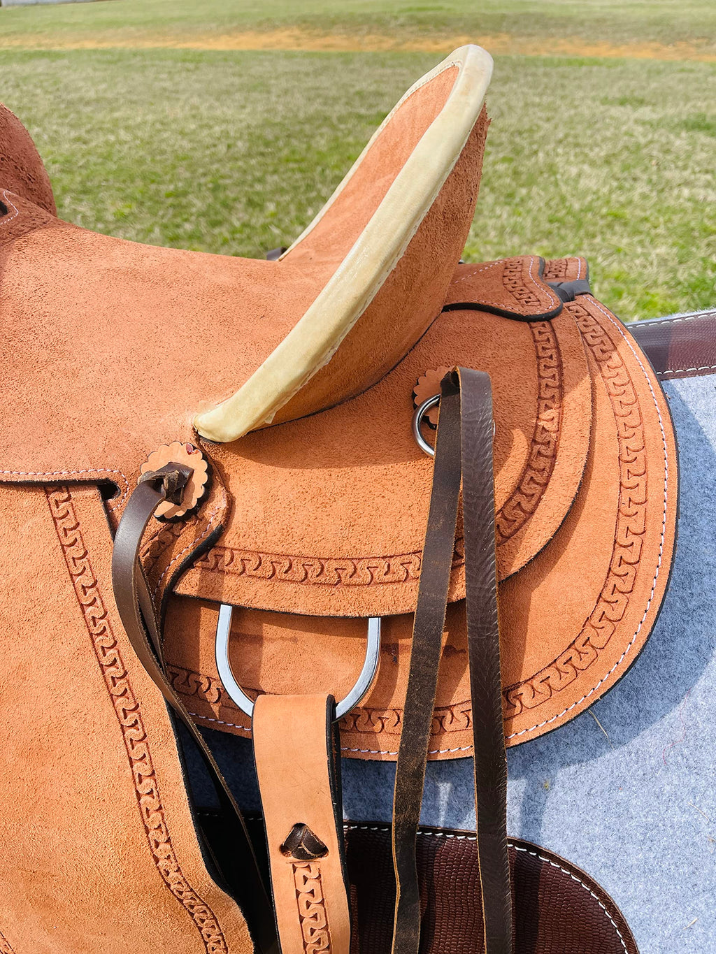 Genuine Leather Western Youth Saddle A3306