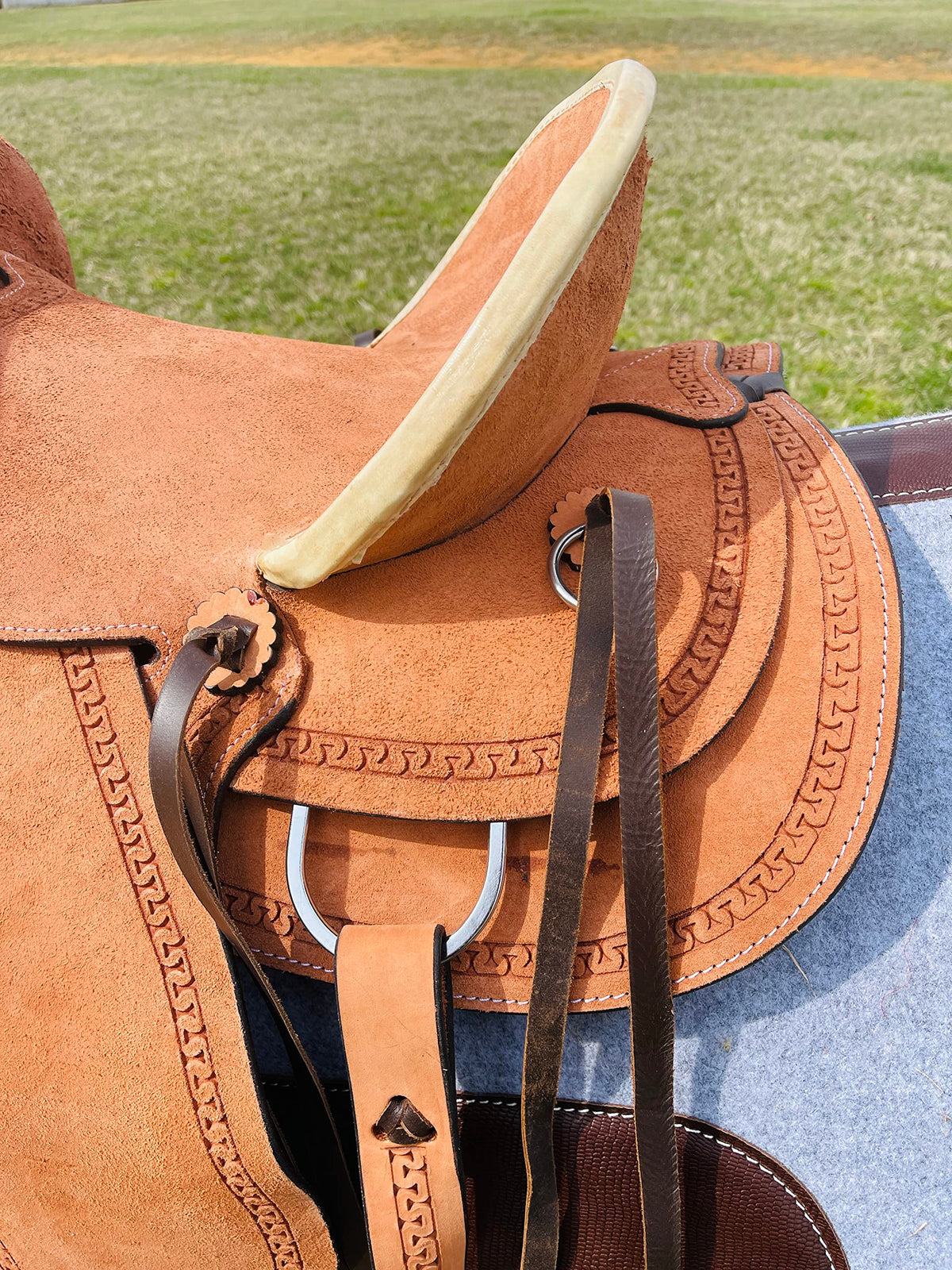 Genuine Leather Western Youth Saddle A3306
