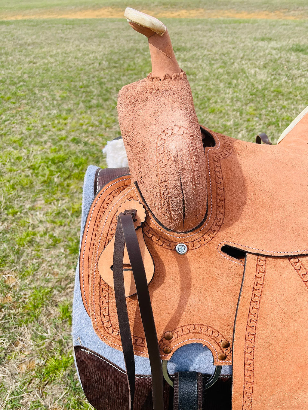 Genuine Leather Western Youth Saddle A3306
