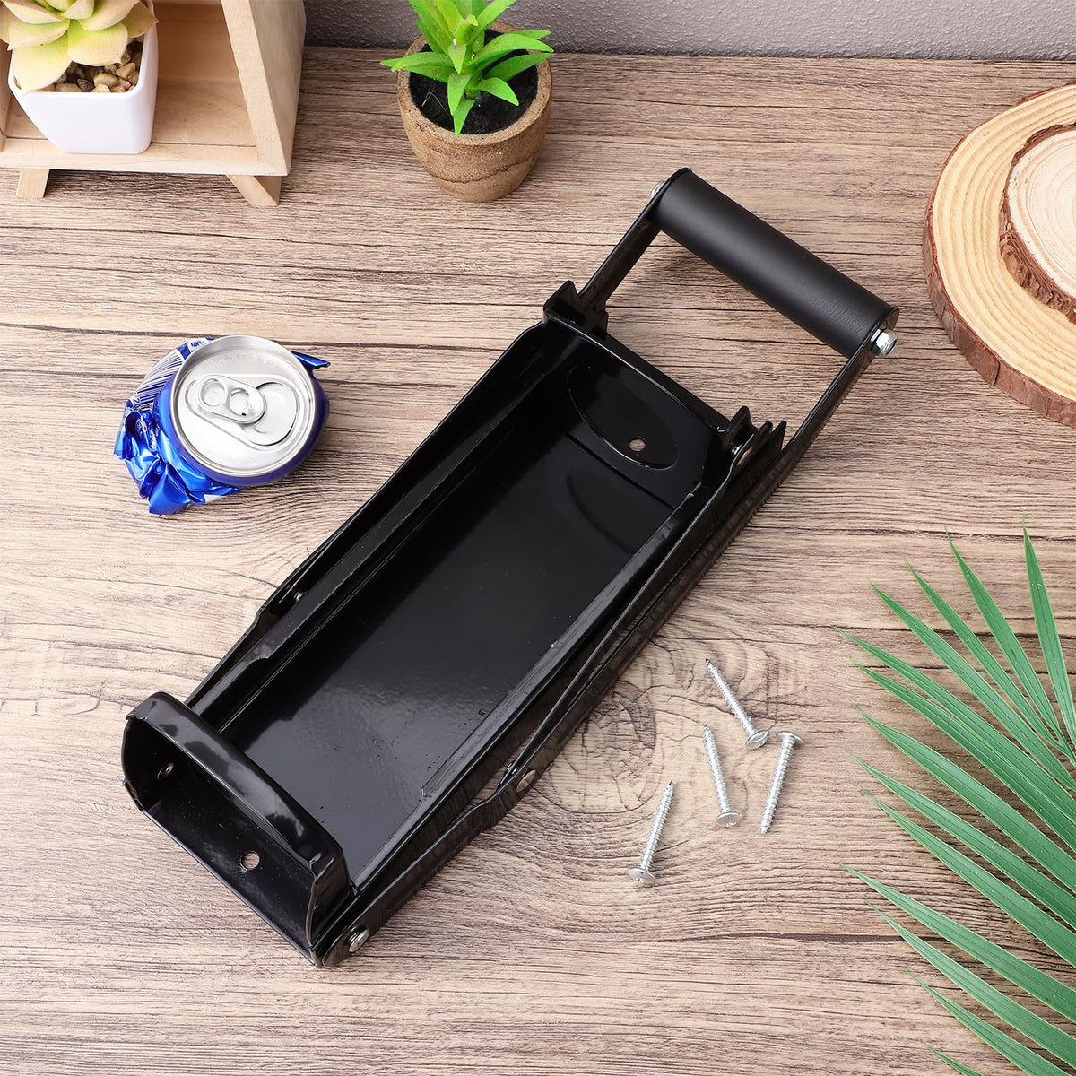 Wall Mounted Can Crusher with Folding Handle F3712