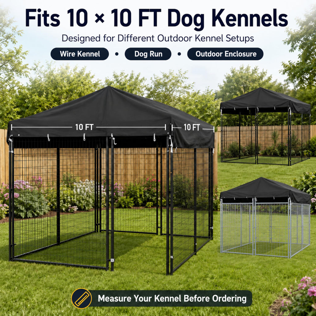 10x10 FT Heavy Duty Waterproof Dog Kennel Cover S368607