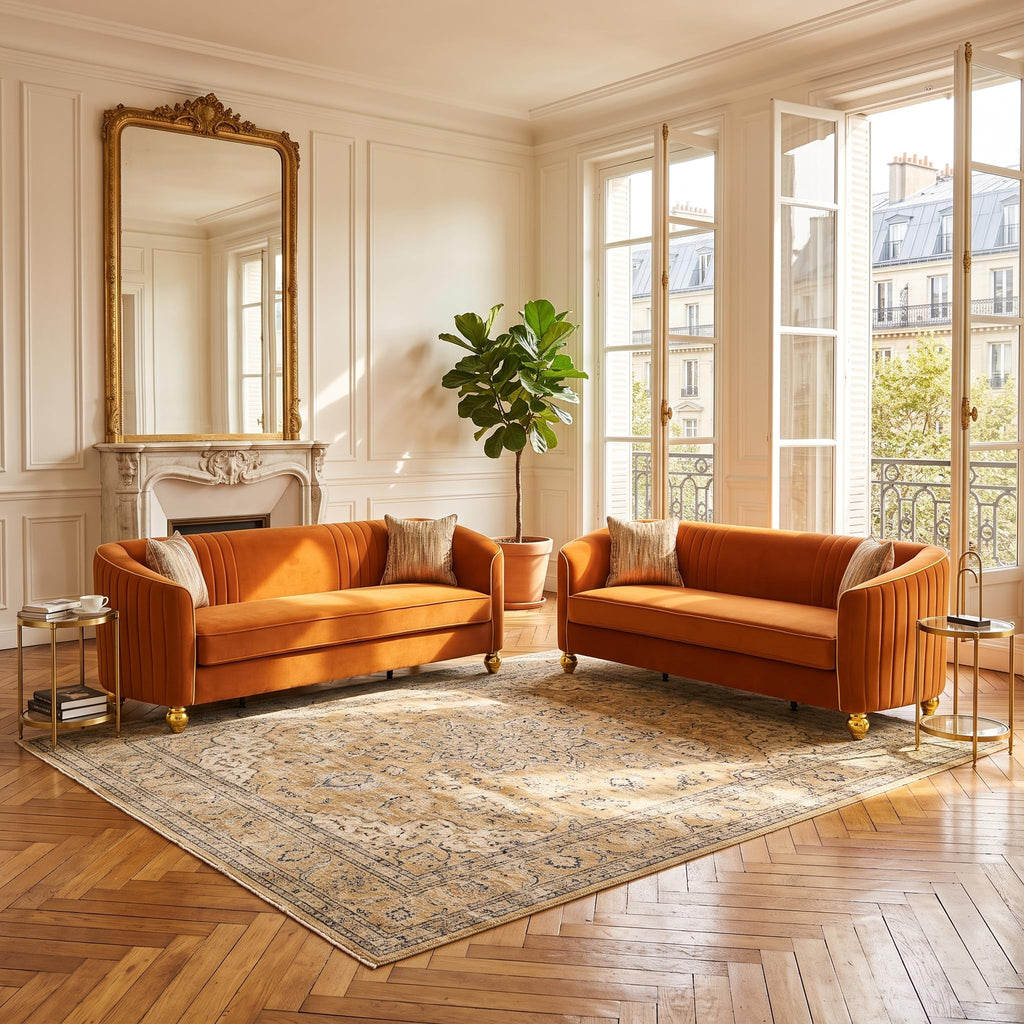 2-Piece Velvet Sofa Set A4880