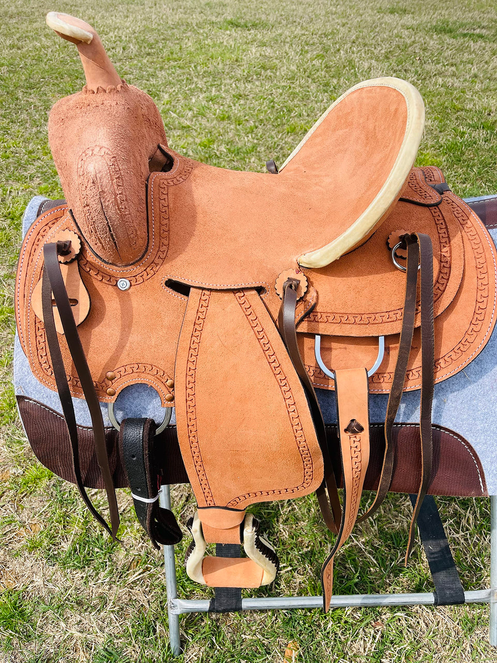 Genuine Leather Western Youth Saddle A3306